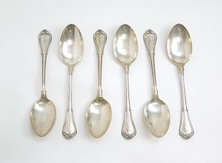 (6)  Gorham, Shreve & Co. Sterling Silver Tablespoons.