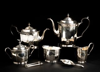 Daniel Pontifex Inspired Heavy Five Piece Sterling Tea Set