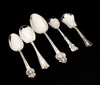 Tiffany & Co. Sterling Spoon and Four Others