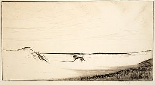 Harold Kerr Eby (1889-1946) 'Sand and Sea, Cape Cod, 1921'
