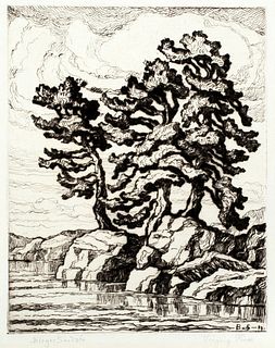 Birger Sandzen (1871-1954) 'Singing Pines, 1928'