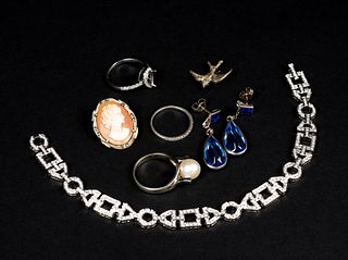 Group of Sterling and Silver Jewelry