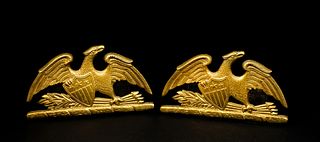A Pair of Vintage 'Spread Eagle' Brass Bookends