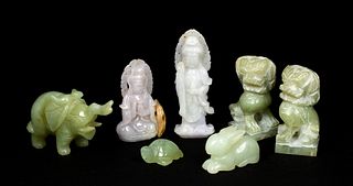 Seven Pieces of Mixed Jade