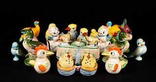 Lot of 10 Bird Salt and Pepper Shakers 