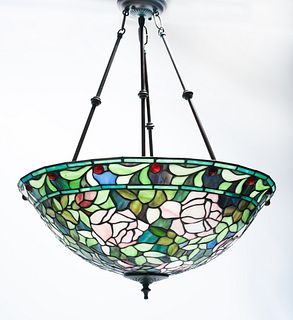 Contemporary "Tiffany Style" Hanging Chandelier