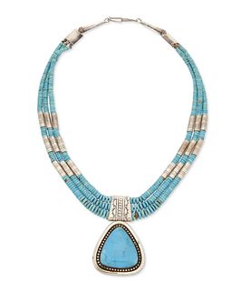 An Aguilar Santo Domingo Pueblo necklace