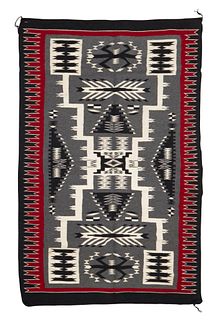 A large Navajo rug