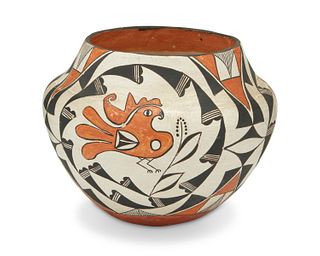 An Acoma pottery olla