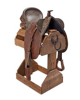 A Western saddle from 26 Bar Ranch