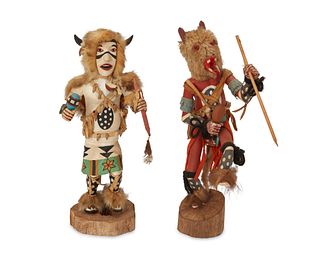 Two Hopi katsina figures
