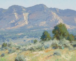 Matt Smith, (b. 1960), "Utah Sandstone," 2007, Oil on panel, 8" H x 10" W