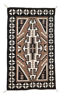 A Navajo Two Grey Hills rug