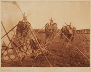 Edward S. Curtis (1868-1952), "Sacred bags of the Horn Society - Blood," Plate 646 from "The North American Indian" Volume 18