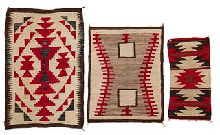 A group of Navajo rugs