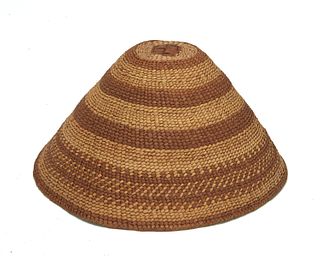 A Pacific Northwest Coast basket hat