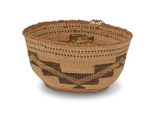 A polychrome Hupa/ Yurok/Karuk basket