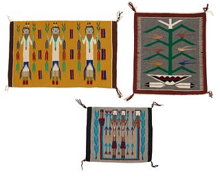 A group of Navajo pictorial textiles