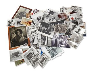 Box of miscellaneous photographs from John Wayne's Estate 26 Bar Ranch