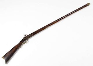 SIGNED "S. BECK" KENTUCKY-STYLE PERCUSSION LONG RIFLE