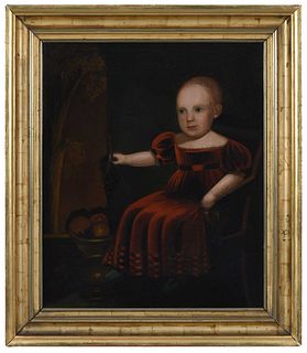 Folk Portrait of a Young Child
