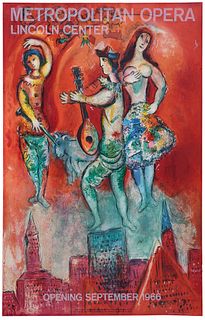 Marc Chagall for the Metropolitan Opera, Poster