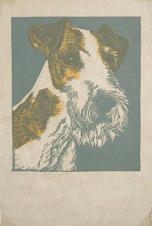 George Adomeit (1879-1967) Pair of 'Terrier' Prints