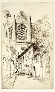 John Taylor Arms (1887-1953) 'The Rose, Beauvais, 1925'