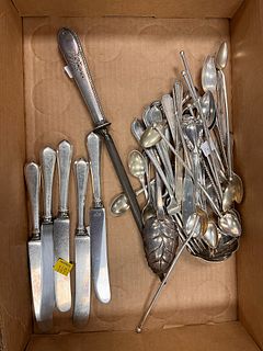 Tray Piece Lot of Miscellaneous Silver Flatware