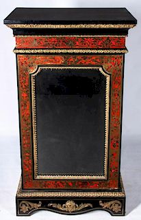 A 19TH C. FRENCH BOULLE STYLE MARQUETRY CABINET