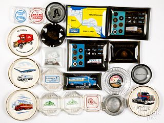 Twenty-One trucking advertising ashtrays