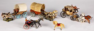 Group of horse toys