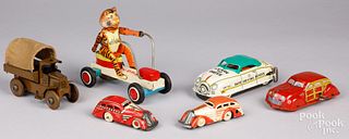 Group of Marx tin lithograph cars