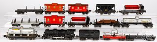 Group of Lionel train cars