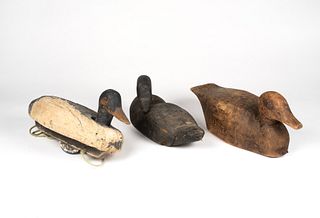 Three Antique Duck Decoys