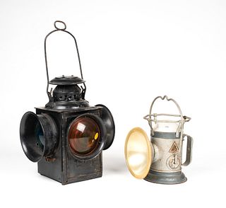Two Antique Railroad Lanterns