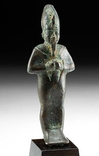 Fine Egyptian Bronze Mummiform Osiris