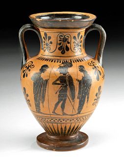 Greek Attic Black-Figure Amphora, Light-Make Class