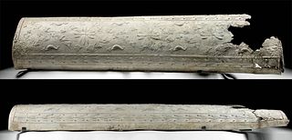 Rare / Large Roman Lead Domed Sarcophagus Lid