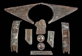 Ancient Turkish / Urartian Bronze Armor Plates, 10 pcs