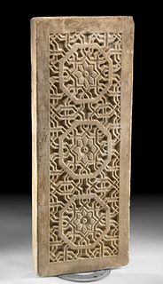 Large 18th C. Indo-Persian Mughal Stone Dado Panel