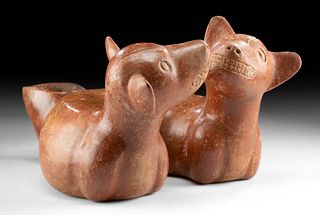 Colima Effigy Vessel - Conjoined Dogs
