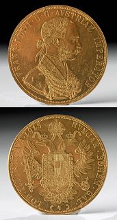 1915 Restrike Austrian Gold 4 Ducat Bullion Coin