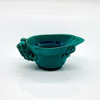 Antique Chinese Kangxi Period Turquoise Libation Cup