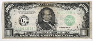 $1000 Thousand Dollar Bill 1934