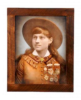 Framed Annie Oakley Color Photograph.