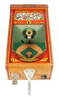 Early Baseball Toy Vending Machine by Victor