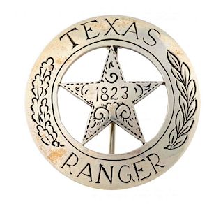 Texas Ranger Silver Pin.