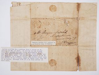 War of 1812, Soldier's Letter, Risque Content