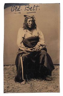 19th C. Tintype of a Native American Man